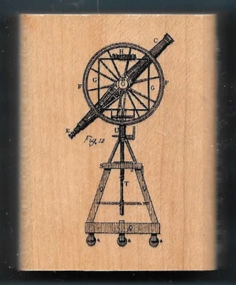 SELLO DE GOMA WINDMILL POWER RANCH FARM Country BLUEPRINT INKADINKADO montaje en madera Foto 1 de 3