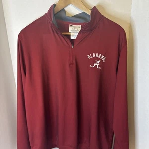Champion Alabama Crimson Tide 1/4 Zip Pullover Sweatshirt Herren L Large - Bild 1 von 5