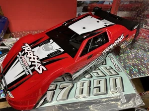 NEW: Traxxas Slash LATE MODEL 1/10 2wd Dirt Oval Complete SCT Body Set: RED - Picture 1 of 9
