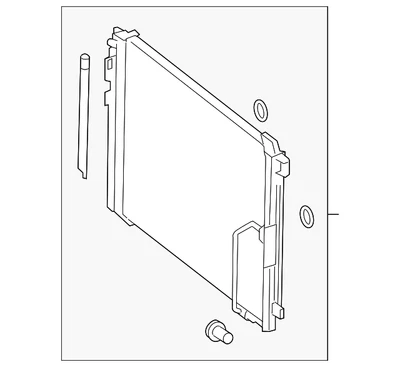 Conjunto condensador original Mercedes-Benz 204-500-06-54 Foto 1 de 2