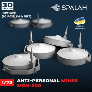 Set of scale models Anti-personnel mines MON-200 10pcs Scale 1:72 Spalah SP11472 - Picture 1 of 1