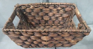 Handgewebter Korb 13" x 9" x 6 1/2" - Bild 1 von 11
