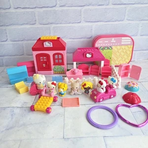 Hello Kitty Mega Bloks Bundle House Car Lots Of Figures - Picture 1 of 10
