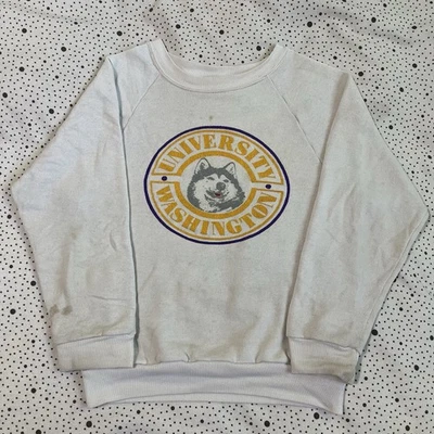 Sudadera de Colección Años 90 University Of Washington Huskies Cuello Redondo Juvenil L 14/16 Foto 1 de 4
