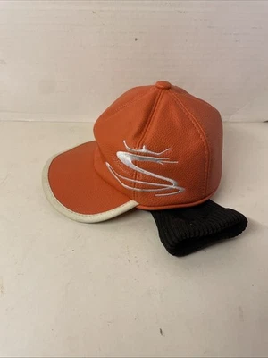 RICKIE RICKY FOWLER PUMA COBRA ORANGE HAT HEADCOVER HEAD COVER VINTAGE SOCK - Image 1 of 4