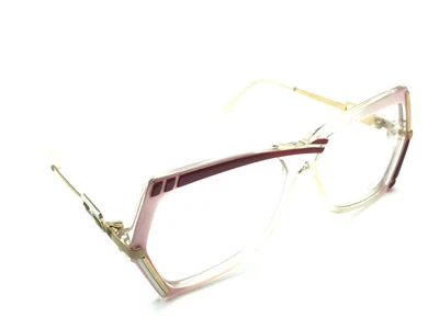 Monturas geométricas CAZAL vintage para mujer oro rosa claro blanco nuevas de stock Foto 1 de 4