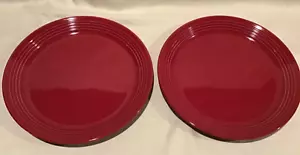 Mainstays Chiara Collection 10.75" Red Dinner Plates Set Of 2 - Picture 1 of 6