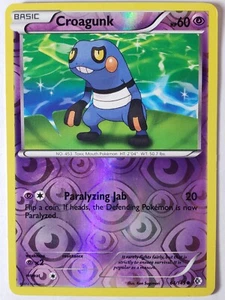 REVERSE HOLO Croagunk 64/149 VLP - Tarjeta Pokémon Cruzada de Límites - Imagen 1 de 2