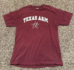 Vintage 90s Texas A&M Aggies College Short Sleeve T-Shirt Mens Size Large - Picture 1 of 4