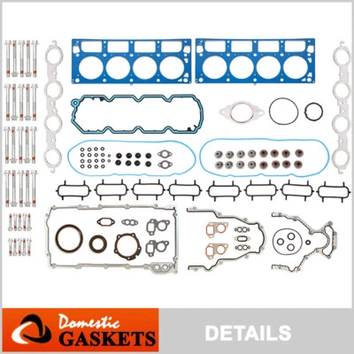 Juego de pernos de junta completa de 5,3 L para Chevrolet Impala Pontiac Grad Prix Buick 06-09 Foto 1 de 4