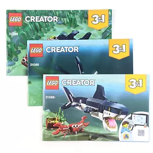 LEGO Creator 31088 Manual de instrucciones, criaturas de aguas profundas - Solo manuales - Imagen 1 de 11