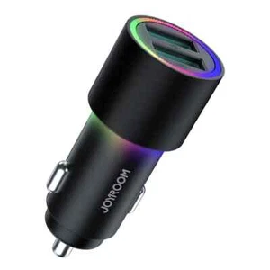 Joyroom JR-CL10 5V 4.8A Adattatore Caricabatteria Auto USB Doppia Porta Ricarica Rapida - Foto 1 di 7