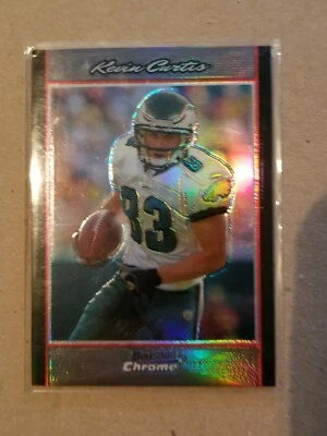 2007 BOWMAN CHROME REFRACTOR KEVIN CURTIS #BC158 EAGLES UTAH STATE - Image 1 of 2