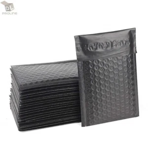 50 #7 14.25x20 Black Poly Bubble Padded Envelopes Mailers Shipping Bags - Picture 1 of 6