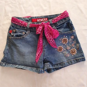 GIRLS SIZE 8 * EMBROIDERED BONGO SHORT WITH BELT CLOTHING - Picture 1 of 3