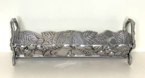 Arthur Court 2003 SELTEN Della Robia Cracker Tablett Metall Servier Birnen Vintage Obst - Bild 1 von 8