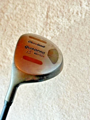 CLEVELAND QUADPRO LEFT HANDED 15 DEGREE FAIRWAY WOOD WITH A R FLEX GRAPHITE - Image 1 of 4