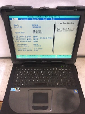 GETAC M230-N2 - BOOTS TO BIOS - INTEL CORE 2 DUO - 2GB RAM - READ DESCRIPTION-BB - Image 1 of 4