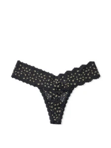 Cosabellla Women's Solid Thong CT01 Black Shimmer Panty SZ S/M $40 #50 - Picture 1 of 2