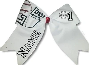 LOVE Personalisierte Softball Haarschleife - Bild 1 von 1