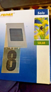 RANEX Solar Wandleuchte-Außenleuchte.inkl.set Ziffern 0-9   Günstig - Bild 1 von 1