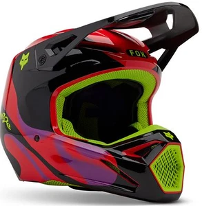Fox Racing V1 Emotion MX Offroad Helmet Fluo Red - Picture 1 of 6