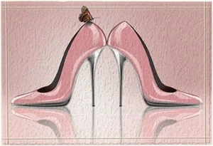 Damen High Heels Rosa Badteppich Badvorleger Badematte Badmatte Duschvorlage Bad - Bild 1 von 7