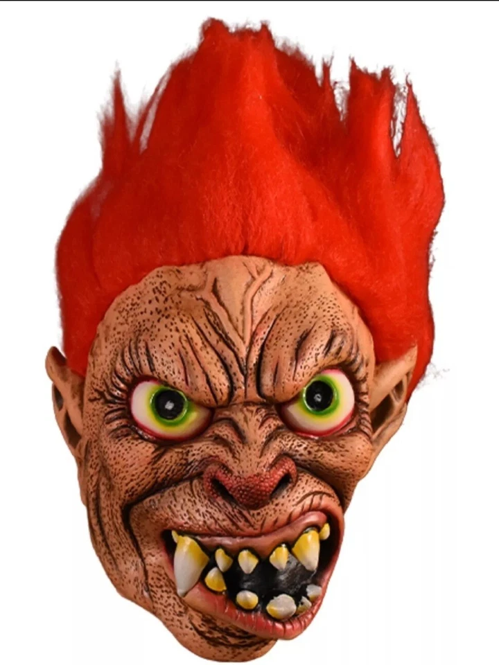 Don Post Classic Kaiju Latex Mask By Trick Or Treat Studios Halloween Red Wig - Image 1 of 4