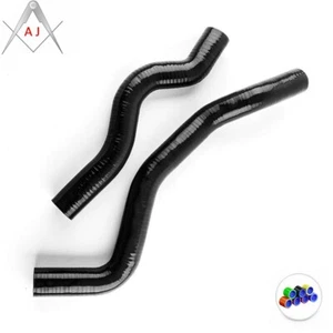 Manguera de radiador de silicona negra para Mitsubishi Lancer Evolution EVO 4 5 IV V 96-99 - Imagen 1 de 3