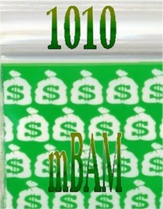 PAQUETE DE 100 BOLSAS DE DINERO VERDE 1010 Bolsas con cremallera Apple 1.0X1.0" mini BOLSAS DE POLIETILENO - Imagen 1 de 12