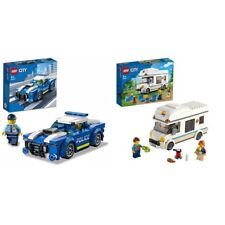 LEGO 60283 City Great Vehicles Holiday Camper Van Toy Car for Kids 5 + & 60312 C