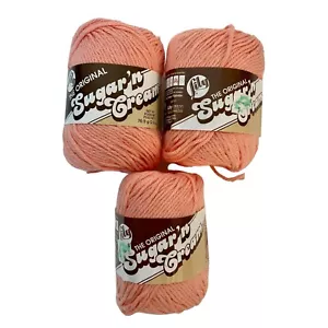 3 matassine giglio zucchero e crema 100% cotone filato 2,5 oz "TEA ROSE" - Foto 1 di 3