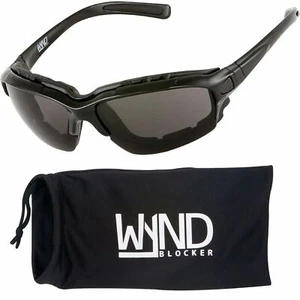 WYND Blocker Polarized Sunglasses Wind Block Sports & Motorcycle Riding Glasses - Picture 1 of 12