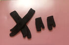 Short Or Long BLACK NYLON Gloves Pair for Barbie Doll Stretch FabrIc Handmade