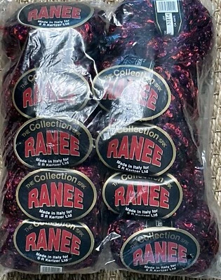10 Nuevo en Paquete Ranee Collection SR Kertzer Hilo Ferrocarril Cinta Rojo Rosa 50g 77 yardas Foto 1 de 3