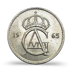 1965 Sweden 50 Ore - BU - Combined Ship - Picture 1 of 2