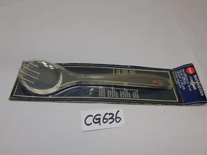 VINTAGE EMSA WEST GERMANY MADE ACRYLIC SALAD SERVER SET RARE MANHATTAN 1980'S - Picture 1 of 3