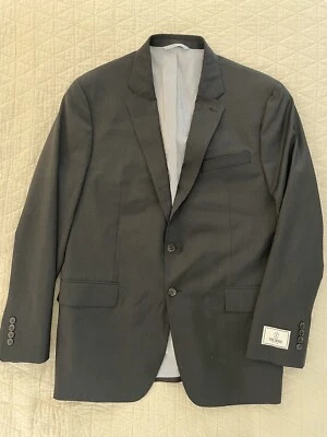 TODD SNYDER Mayfair Fit Traje Chaqueta de Lana Elástica en Gris Carbón Talla 44 R Nuevo con Etiquetas Foto 1 de 4