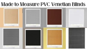 Made to Measure PVC Venetian Blinds 25mm Slats Easy Fit for Home Office - Picture 1 of 96