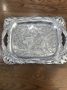 Arthur Court Serving Large Tray SafariTheme - Picture 1 of 11