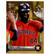 2022 Topps Now Road to Opening Day Gold Bonus Yordan Alvarez #ODB-29 Astros /142