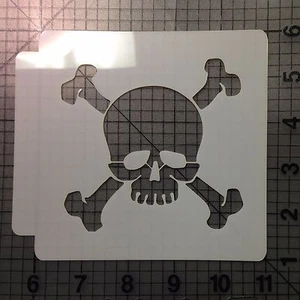 Skull and Crossbones Stencil 102 - Picture 1 of 1