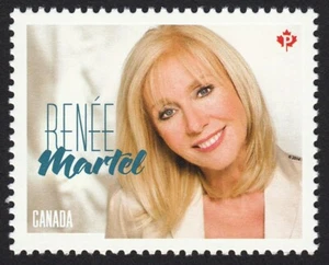 RENEE MARTEL = COUNTRY ARTISTS = stamp from SS Canada 2014 #2765b MNH - Bild 1 von 1