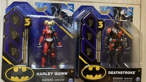 Set Of Deathstroke & Harley Quinn Figures 3.75” 3 Accessories Inside NEW - Picture 1 of 5