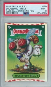 2022 Topps GPK X MLB secchio spazzatura bambini Spencer Strider STITCH FOIL RC/199 PSA 9 - Foto 1 di 2