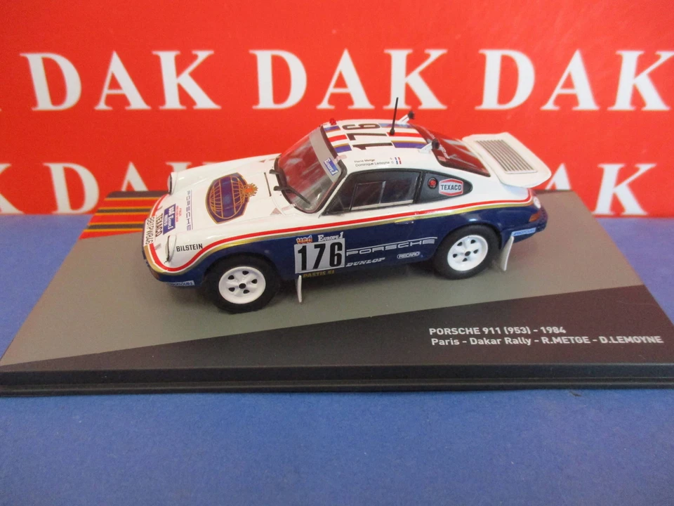 Die cast 1/43 Modellino Auto Porsche 911 (953) Rally Paris Dakar 1984 R. Metge - Immagine 1 di 4