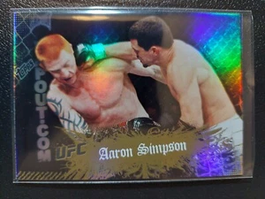 Aaron Simpson #49 2010 UFC Main Event Thick Gold Parallel - Picture 1 of 2