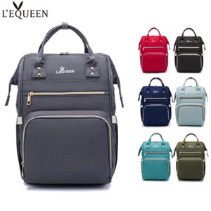 Diaper Mummy Bag Baby Care Organizer Bag Travel Maternity Bag Nursing Backpack - Picture 1 of 19