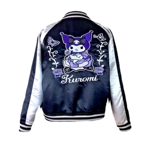 Kuromi Jacket satin embroided original Sanrio licensed from Japan Size M NWT - Picture 1 of 21