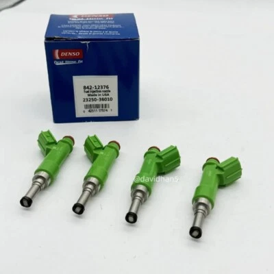 New 23250-36010 Fuel Injectors Denso Set (4) For 2009-2019 Toyota Lexus 2.5 2.7 - Image 1 of 4